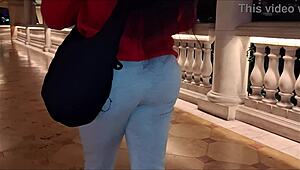 Darkchocolatebarbie Shakes Huge Ebony Ass Walking!