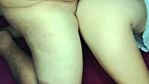 maria my hot latina stepdaughter gets fucked so easy first time chubby hairy tight juicy pussy close-up creampie