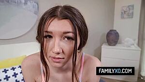 asian stepdaughter maya woulfe gets suggestive lesson from stepdad over school