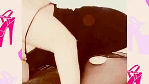 Flashing my pierced mature pussy in crotchless pantyhose stockings for fetish music video with fat bbw legs