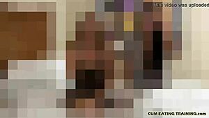 i'm so horny right now i need you to eat your own cum for me