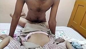 desi indian schoolgirl gets bent over doggystyle by black cock friend 😈