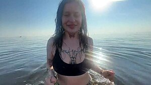 wow stepsis teases at beach then rough fucks home 🏖️🔥