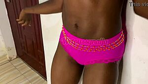 Petite Brunette Screams as Big Black Cock Stretches Tight Ass Deep