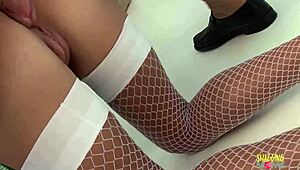 i can't resist joining blonde milfs fake tits foursome in shop