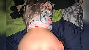 intrigued by mexican teen's perky ass taking huge cock doggystyle homemade