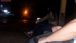 damn risking my dick in front of her at bus stop... she deepthroats!