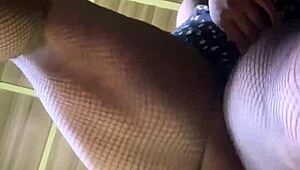 hot milf bent over doggystyle for massive cock creampie in dress saggy tits bounce