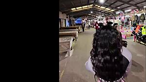 Darkchocolatebarbie Shakes Huge Ebony Ass Walking!