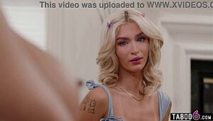 nudist milf stepmom pushes threesome with stepson and teen gf