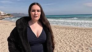 want curvy teen's big natural saggy tits tricked into tourist fuck?