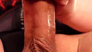 damn big cock tranny unloads huge cum 💦🔥