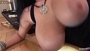 Hey worker ever dream of this busty wife Jasmine Black deepthroating then anal riding your cock at work?