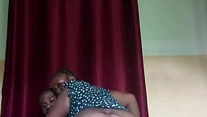 hot milf bent over doggystyle for massive cock creampie in dress saggy tits bounce