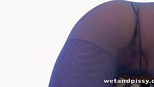 oh god pissing right through these sheer pantyhose feels so fetish naughty