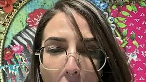 horny brunette grabs dildos for wild masturbation ride