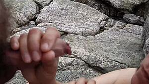 Me and my housewife going crazy with beach sex outdoors, orgasms everywhere!! 🌊💦🍑🔥 She cums so hard publicly!