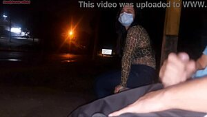 damn risking my dick in front of her at bus stop... she deepthroats!