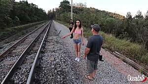 amanda borges loves public mischief flaunting her hot teen body higor negrao rob carvalho