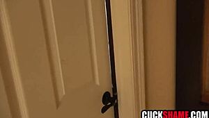 Cuckold Husband Watches Sloppy Seconds As Cheating Wife Fucks Hard