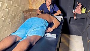 think a regular massage turns into wet pussy play and monster cock happy ending?
