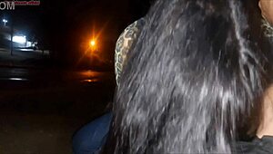 damn risking my dick in front of her at bus stop... she deepthroats!