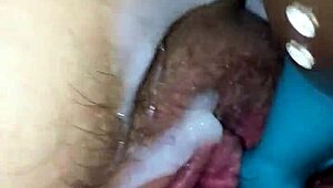 wife's ass gets dildo tease then cumshot in pantyhose nylons 😏🍑