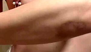 japanese teen maid in skimpy uniform teases pierced nipples anal buttplug play