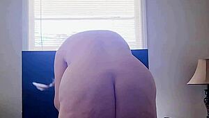 sexy milf milks cock during naked yoga
