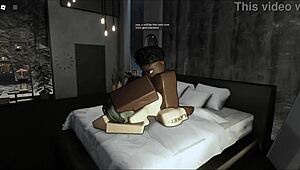 wanna see this white bitch choke on black monster cock in roblox condo game?