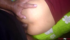 Beautiful latina bends over doggystyle for rough gaping anal creampie compilations dripping cum