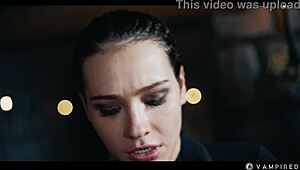 Vampire lesbians dominate pretty slaves in sensual threesome face sitting scissoring submission
