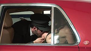 Shirt-Tied Dude Teases Steamy Car Fuck