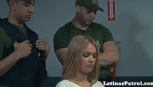i'm so emotional riding this lucky agent's cock as beautiful latina immigrant in handcuff reality casting