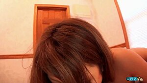 Two beautiful asians sucking dick in threesome?
