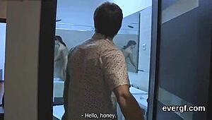 Heartbreaking how my naughty ex-girlfriend gets pounded hard by friend for desperate cash in threesome