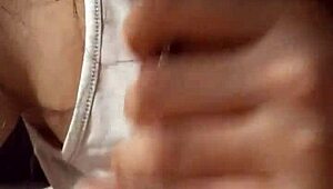 Moroccan babe drops to knees for deep wet oral cock sucking action