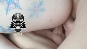 imagine double cocks barebacking her vagina to shattering orgasm