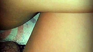 next door chubby wife and hubby go close-up with hairy pussy action