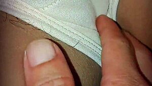 next door chubby wife and hubby go close-up with hairy pussy action
