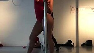 diosa argenta does a sexy pole dance strip in the hospital undressing for her patient