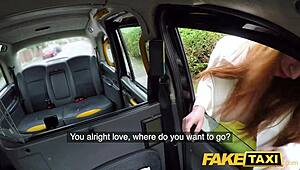 redhead hottie you sucking cock in this fake taxi fuck ride?