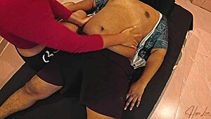 sharing the bed with stepbrother turns into wild amateur homemade pounding