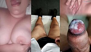 Ex girlfriend's tight wet pussy masturbation tempts small cock punheta