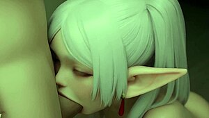 frieren perfects cock sucking magic in ai hentai scene