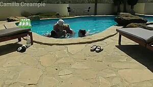 i dive into wild swimming pool orgy frenzy