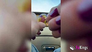 petite sofia sweet squeezes 10-inch cock so hard what a nympho in shower fakings!