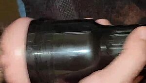 Fleshlight stroke teases massive cock cumshot voyeur anal edge session