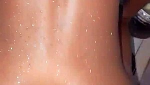 Enjoying Myself In The Shower With Hubby Slipping It Deep!