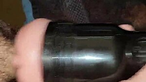 Fleshlight stroke teases massive cock cumshot voyeur anal edge session